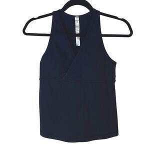 Lululemon Athletica Vintage Cropped Bra Top Wrap Style Sz 8